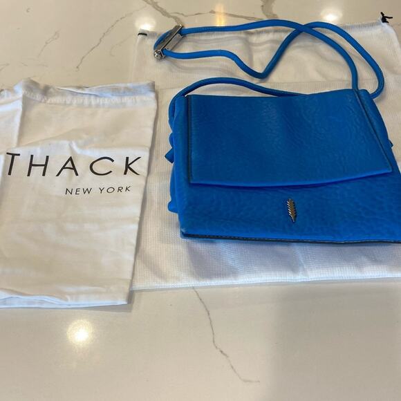 Thacker bright blue Holden medium crossbody bag - Picture 1 of 8